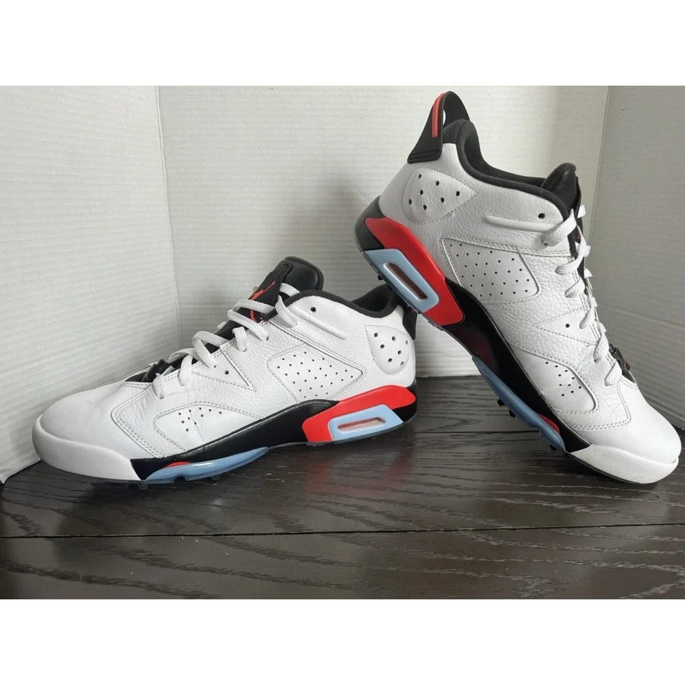 Nike Air Jordan 6 Retro Low G Golf Shoes Infrared Men's Size 14 DV1376-106